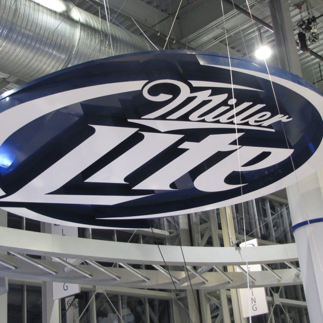 Miller Lite Metal Sign | Davis Metal Stamping, Inc.